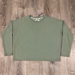 Madewell MWL Soft Knit Crewneck Sweatshirt- Sage Green- Women’s Small